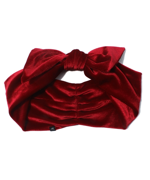 BEAMS BOY(ビームスボーイ)の「□ BEAMS BOY / ベロアリボン ヘアバンド(ヘアバンド・レディース・ブラック/ワイン/ダークグリーン/ネイビー・ONE SIZE)」の1枚目の写真