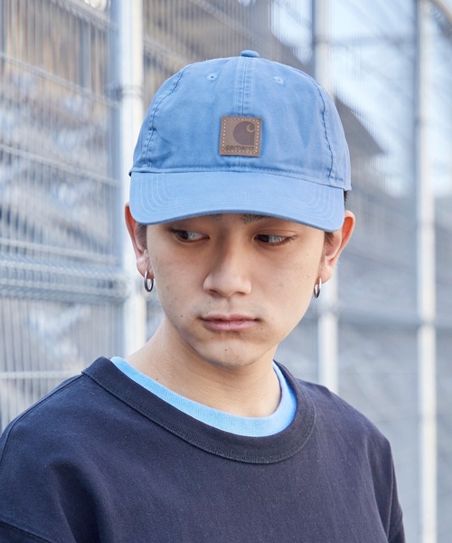 Carhartt（カーハート）の「carhartt/カーハート キャップ ストラップバック ワンポイント 刺繍 ODESSA ウォッシュ加工（キャップ・メンズ・ブラック/ネイビー/グリーン系その他/ブルー系その他/ブラウン系その他2/ブラウン系その他/ブラウン系その他3/グリーン系その他2/グリーン系その他3/ブルー/グレー/レッド/イエロー/ブラック系その他/グレー系その他/ピンク系その他/グリーン系その他4/ブルー系その他2/ブラウン系/グリーン系その他5/レッド系その他2・FREE）」の17枚目の写真