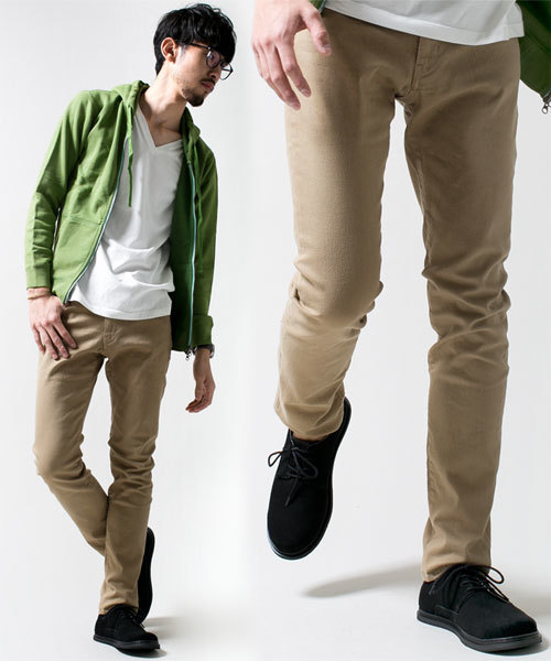 NANO universe(ナノユニバース)の「NU NARROW SLIM 5P(チノパンツ・メンズ・ベージュ/ブラック/ブルー/ボルドー/グレー・SMALL/MEDIUM/LARGE/X-LARGE)」の3枚目の写真