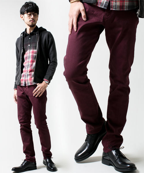 NANO universe(ナノユニバース)の「NU NARROW SLIM 5P(チノパンツ・メンズ・ベージュ/ブラック/ブルー/ボルドー/グレー・SMALL/MEDIUM/LARGE/X-LARGE)」の5枚目の写真