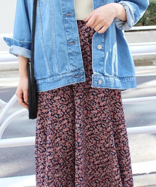 JOURNAL STANDARD relume（ジャーナルスタンダード　レリューム）の「《19SS》小花マーメイドスカート◆（スカート・レディース・ホワイト/ネイビー・FREE）」の18枚目の写真