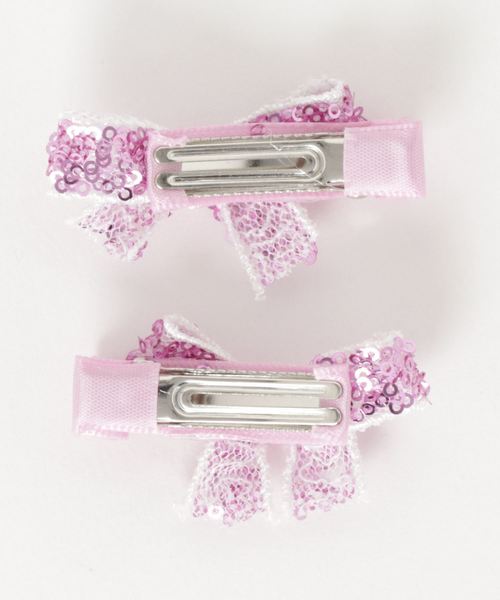 HAKKA KIDS（ハッカキッズ）の「オリジナルヘアクリップ（バレッタ/ヘアクリップ・キッズ・ピンク/シルバー・FREE）」の3枚目の写真