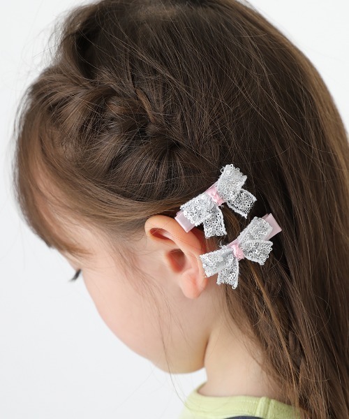 HAKKA KIDS（ハッカキッズ）の「オリジナルヘアクリップ（バレッタ/ヘアクリップ・キッズ・ピンク/シルバー・FREE）」の4枚目の写真