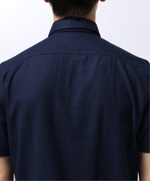 GUY ROVER（ギローバー）の「GUY ROVER / ギローバー チェーンジャージー カッタウェイ ポロシャツ（ポロシャツ・メンズ・ホワイト/ネイビー/ライトグレー/ブラウン系その他・MEDIUM/X-SMALL/SMALL/LARGE）」の19枚目の写真