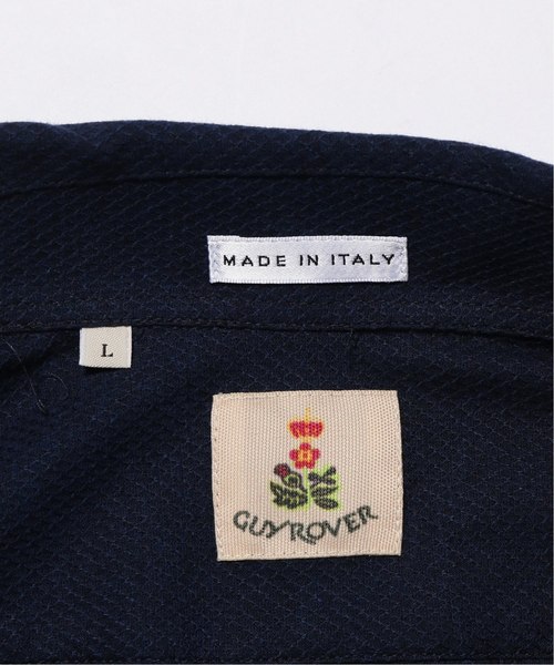 GUY ROVER（ギローバー）の「GUY ROVER / ギローバー チェーンジャージー カッタウェイ ポロシャツ（ポロシャツ・メンズ・ホワイト/ネイビー/ライトグレー/ブラウン系その他・MEDIUM/X-SMALL/SMALL/LARGE）」の10枚目の写真