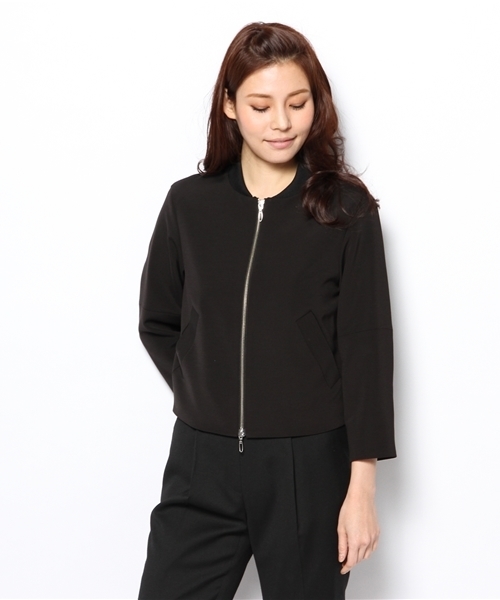 ESTNATION（エストネーション）の「ESTNATION ブルゾン（ブルゾン・レディース・ライトグレー/オフホワイト/ブラック・40/38）」の2枚目の写真