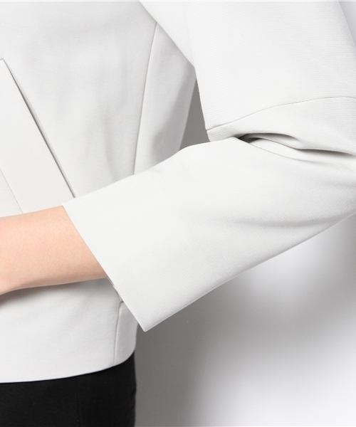 ESTNATION（エストネーション）の「ESTNATION ブルゾン（ブルゾン・レディース・ライトグレー/オフホワイト/ブラック・40/38）」の8枚目の写真