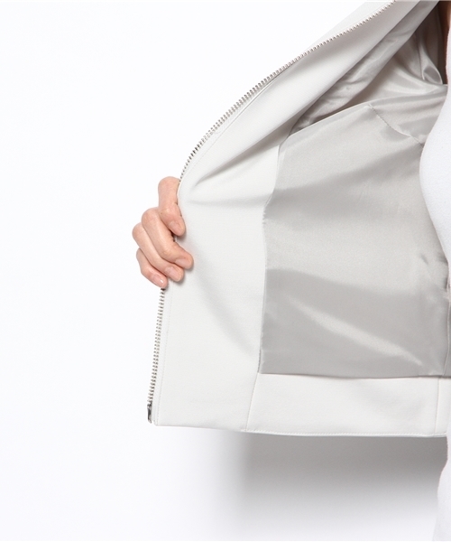 ESTNATION（エストネーション）の「ESTNATION ブルゾン（ブルゾン・レディース・ライトグレー/オフホワイト/ブラック・40/38）」の11枚目の写真