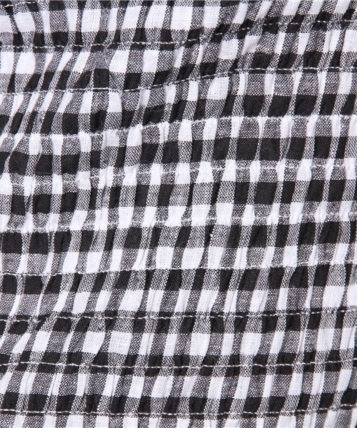 Chico（チコ）の「シャーリングTOPs（シャツ/ブラウス・レディース・レッド/ブラック/ライトブルー・FREE）」の4枚目の写真