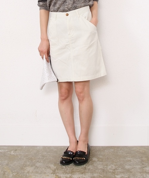 coen（コーエン）の「SMITH(スミス)ピケタイトスカート（スカート・レディース・ネイビー/オレンジ/オフホワイト・SMALL/MEDIUM/LARGE）」の2枚目の写真