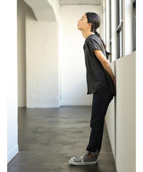 AMERICAN HOLIC（アメリカンホリック）の「両Vネックフリルフロントボタンブラウス　＊（シャツ/ブラウス・レディース・ドット/その他14/ブラック系その他5・FREE）」の12枚目の写真