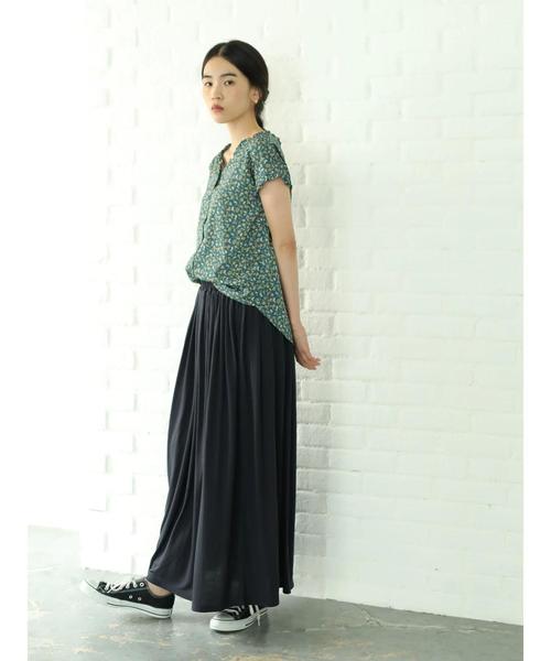 AMERICAN HOLIC（アメリカンホリック）の「両Vネックフリルフロントボタンブラウス　＊（シャツ/ブラウス・レディース・ドット/その他14/ブラック系その他5・FREE）」の6枚目の写真