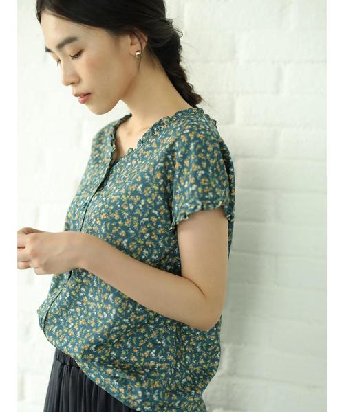 AMERICAN HOLIC（アメリカンホリック）の「両Vネックフリルフロントボタンブラウス　＊（シャツ/ブラウス・レディース・ドット/その他14/ブラック系その他5・FREE）」の10枚目の写真