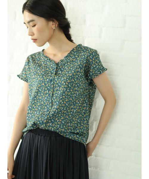 AMERICAN HOLIC（アメリカンホリック）の「両Vネックフリルフロントボタンブラウス　＊（シャツ/ブラウス・レディース・ドット/その他14/ブラック系その他5・FREE）」の19枚目の写真