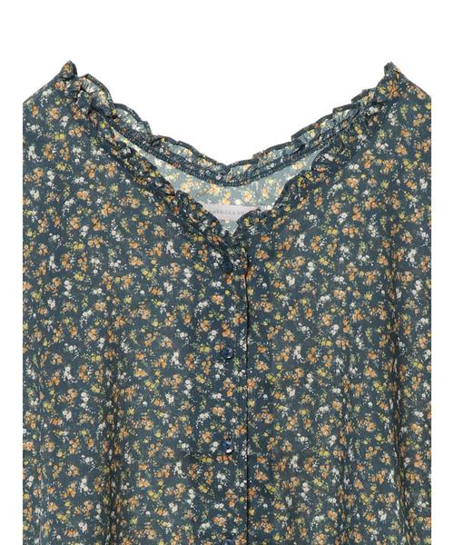 AMERICAN HOLIC（アメリカンホリック）の「両Vネックフリルフロントボタンブラウス　＊（シャツ/ブラウス・レディース・ドット/その他14/ブラック系その他5・FREE）」の17枚目の写真