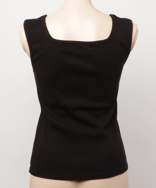 archives（アルシーヴ）の「スクエアタンク（タンクトップ・レディース・ブラック/オフホワイト/ピンク系その他/ブラウン/アイボリー・MEDIUM）」の7枚目の写真