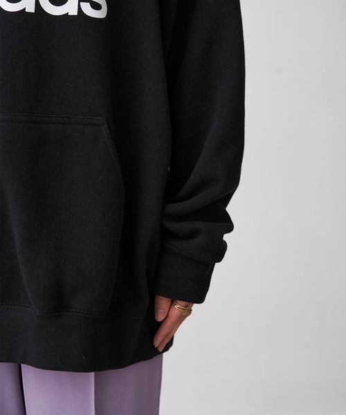 adidas(アディダス)の「adidas アディダス TREFOIL HOODIE トレフォイル フーディー プルオーバーパーカー(パーカー・レディース・ブラック/グレー/ブルー・S/M/L)」の9枚目の写真