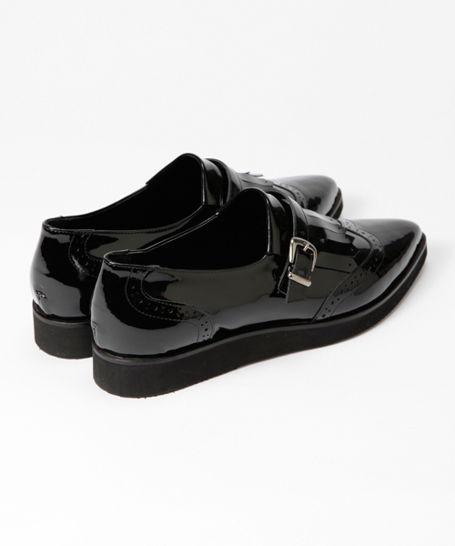 Ray BEAMS（レイビームス）の「PAM / メダリオンキルト モンクシューズ（ドレスシューズ・レディース・ブラック・39/38/35/37/36）」の3枚目の写真