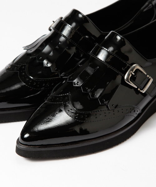 Ray BEAMS（レイビームス）の「PAM / メダリオンキルト モンクシューズ（ドレスシューズ・レディース・ブラック・39/38/35/37/36）」の5枚目の写真