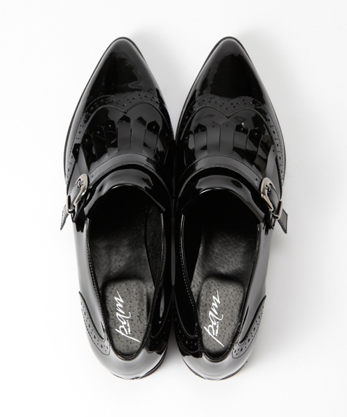 Ray BEAMS（レイビームス）の「PAM / メダリオンキルト モンクシューズ（ドレスシューズ・レディース・ブラック・39/38/35/37/36）」の7枚目の写真