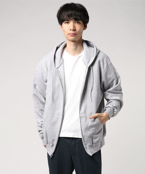 Champion(チャンピオン)の「Champion(チャンピオン) ジップアップスウェットパーカー 9oz(パーカー・メンズ・ブラック/グレー/ダークグリーン/ネイビー/レッド/レッド系その他/チャコール・SMALL/MEDIUM/LARGE/X-LARGE)」の19枚目の写真