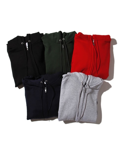 Champion(チャンピオン)の「Champion(チャンピオン) ジップアップスウェットパーカー 9oz(パーカー・メンズ・ブラック/グレー/ダークグリーン/ネイビー/レッド/レッド系その他/チャコール・SMALL/MEDIUM/LARGE/X-LARGE)」の16枚目の写真