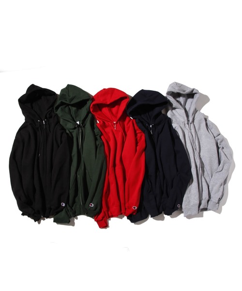 Champion(チャンピオン)の「Champion(チャンピオン) ジップアップスウェットパーカー 9oz(パーカー・メンズ・ブラック/グレー/ダークグリーン/ネイビー/レッド/レッド系その他/チャコール・SMALL/MEDIUM/LARGE/X-LARGE)」の15枚目の写真