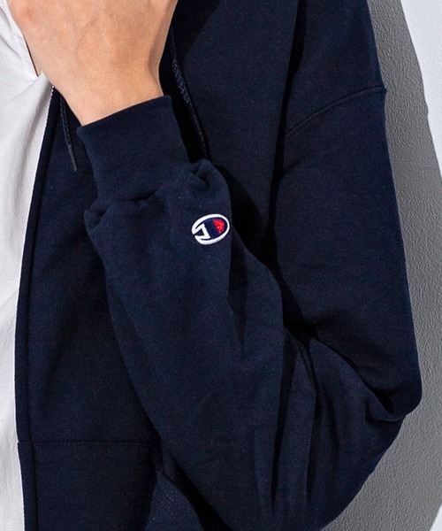 Champion(チャンピオン)の「Champion(チャンピオン) ジップアップスウェットパーカー 9oz(パーカー・メンズ・ブラック/グレー/ダークグリーン/ネイビー/レッド/レッド系その他/チャコール・SMALL/MEDIUM/LARGE/X-LARGE)」の20枚目の写真