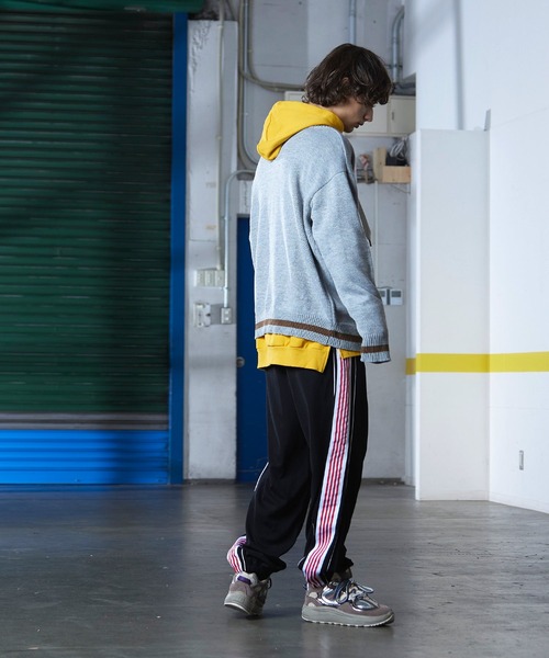 act'm（アクトム）の「act'm オーバーサイズ チルデン セーター ニット（ニット/セーター・メンズ・ホワイト系その他/グレー系その他/ベージュ系その他/ブルー系その他/パープル系その他・FREE）」の9枚目の写真