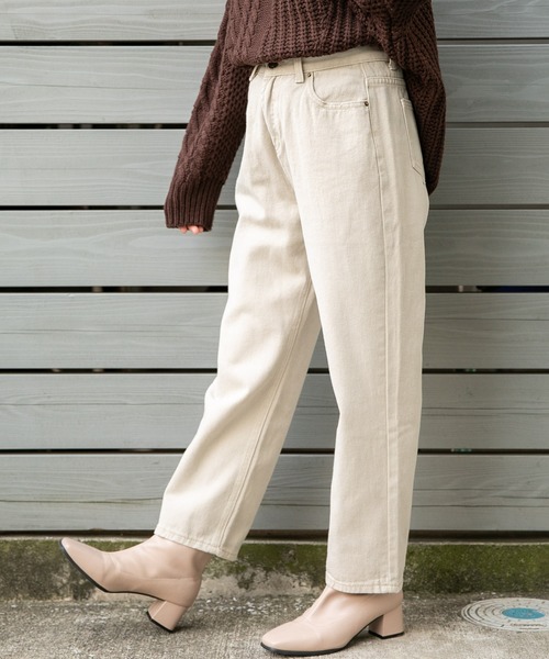 VANNIE U（ヴァニーユー）の「チョコクリームデニム（デニムパンツ・レディース・ブラウン/ナチュラル・SMALL/MEDIUM/LARGE）」の15枚目の写真