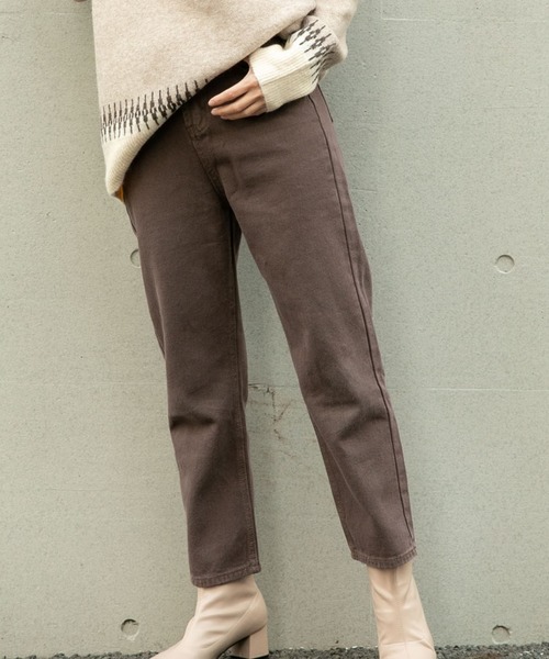 VANNIE U（ヴァニーユー）の「チョコクリームデニム（デニムパンツ・レディース・ブラウン/ナチュラル・SMALL/MEDIUM/LARGE）」の16枚目の写真
