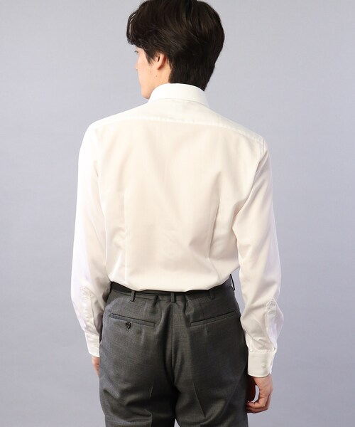 TAKEO KIKUCHI（タケオキクチ）の「100/2ブロードシャツ（ビジネスシャツ・メンズ・ホワイト・01/02/03/04）」の5枚目の写真
