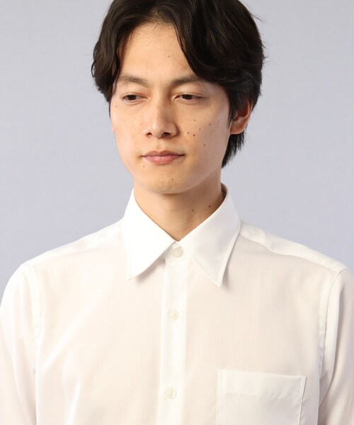 TAKEO KIKUCHI（タケオキクチ）の「100/2ブロードシャツ（ビジネスシャツ・メンズ・ホワイト・01/02/03/04）」の6枚目の写真