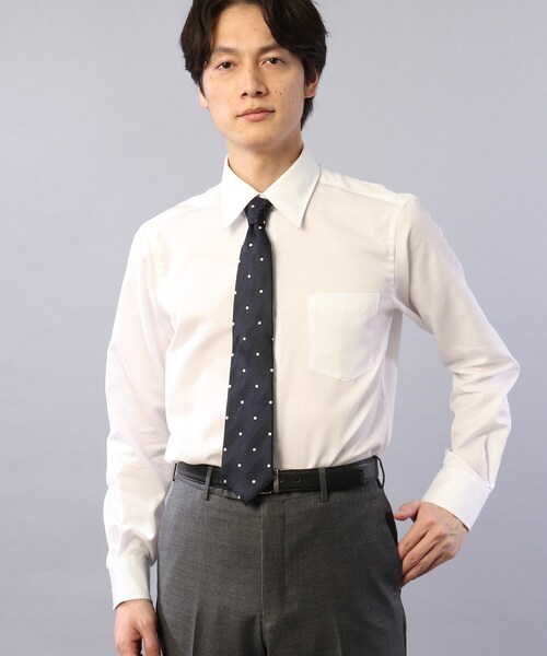 TAKEO KIKUCHI（タケオキクチ）の「100/2ブロードシャツ（ビジネスシャツ・メンズ・ホワイト・01/02/03/04）」の10枚目の写真