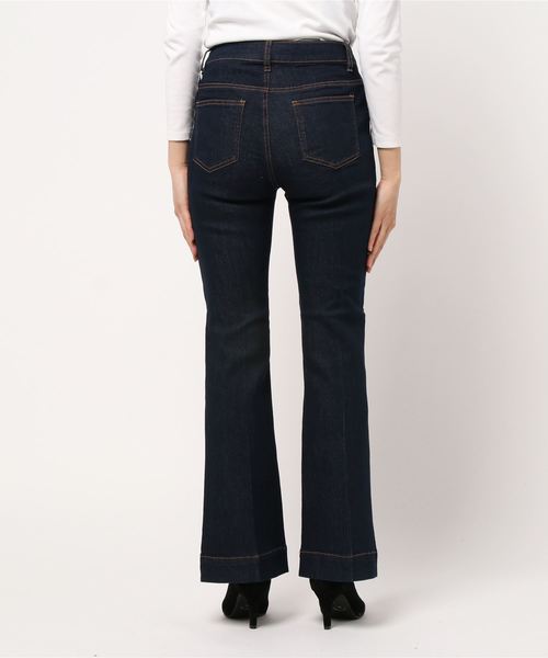 KOBE LETTUCE（コウベレタス）の「センタープレスフレアデニムパンツ（デニムパンツ・レディース・インディゴブルー/ブルー/ブラック/ブルー系その他・S/M）」の6枚目の写真