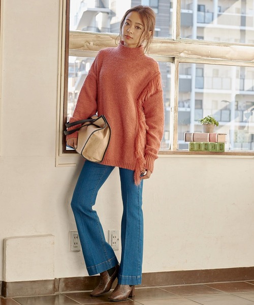 KOBE LETTUCE（コウベレタス）の「センタープレスフレアデニムパンツ（デニムパンツ・レディース・インディゴブルー/ブルー/ブラック/ブルー系その他・S/M）」の22枚目の写真