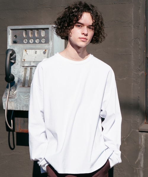 Casper John(�L���X�p�[�W����)��Raglansleeve Reverse Long T-Shirts/���O�����X���[�u���o�[�X����T(T�V���c/�J�b�g�\�[)