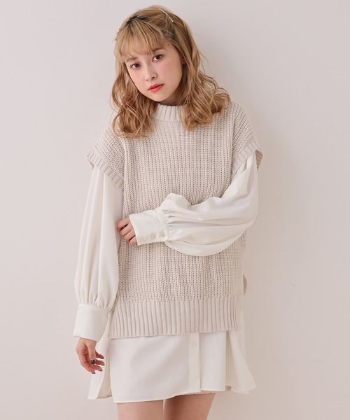 one after another NICE CLAUP（ワンアフターアナザーナイスクラップ）の「ベルト付チュニック風ブラウス（シャツ/ブラウス・レディース・オフホワイト/ミント/チェック・FREE）」の11枚目の写真