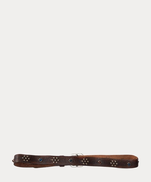 RRL（ダブル アール エル）の「Rasco スタデッド レザー ベルト（ベルト・メンズ・ブラック系1・32/34/30/36/38/28/26/24）」の3枚目の写真