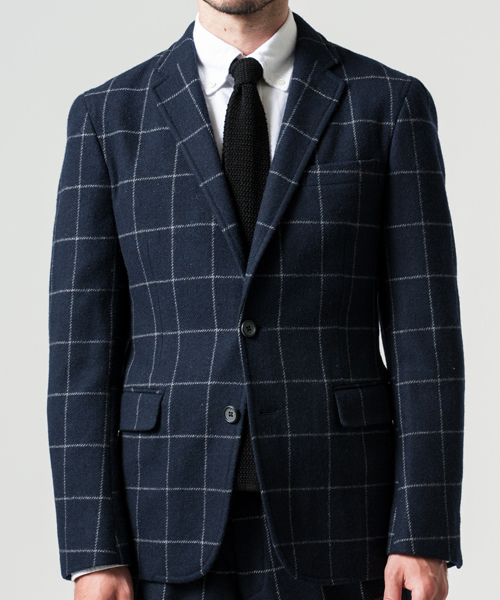 green label relaxing（グリーンレーベルリラクシング）の「□T/W W/P SHORT 2B ジャケット（テーラードジャケット・メンズ・ダークグレー/ネイビー・MEDIUM/LARGE/X-LARGE/SMALL）」の3枚目の写真