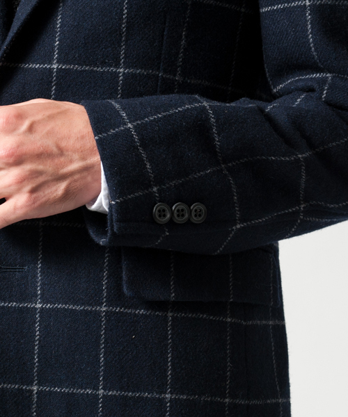 green label relaxing（グリーンレーベルリラクシング）の「□T/W W/P SHORT 2B ジャケット（テーラードジャケット・メンズ・ダークグレー/ネイビー・MEDIUM/LARGE/X-LARGE/SMALL）」の7枚目の写真