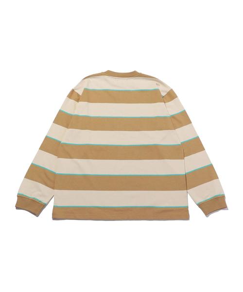 FUTUR(フューチャー)の「<FUTUR> MW G FIT STRIPE LS/Tシャツ □□(Tシャツ/カットソー・メンズ・ベージュ・LARGE/MEDIUM/SMALL)」の2枚目の写真