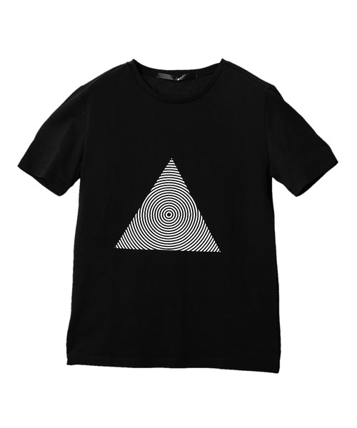 NO ID.（ノーアイディ）の「【NO ID.】Triangle Print Crew Neck T-shirt / トライアングル プリント クルー ネック Tシャツ（Tシャツ/カットソー・メンズ・ライトグレー/ホワイト/ブラック・1/2）」の17枚目の写真