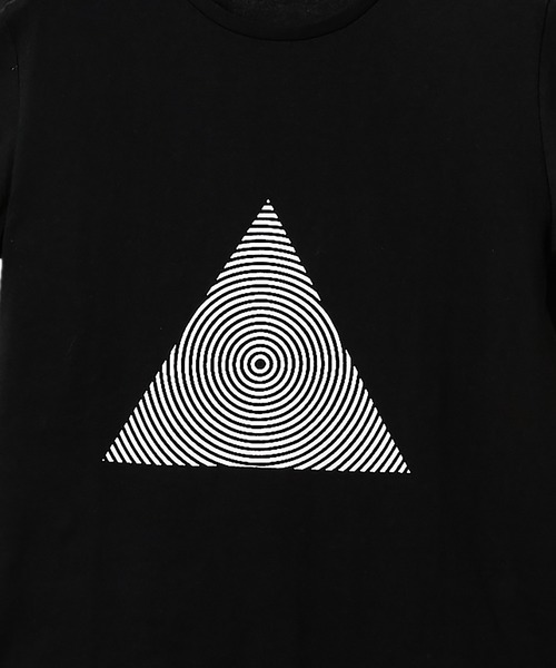 NO ID.（ノーアイディ）の「【NO ID.】Triangle Print Crew Neck T-shirt / トライアングル プリント クルー ネック Tシャツ（Tシャツ/カットソー・メンズ・ライトグレー/ホワイト/ブラック・1/2）」の19枚目の写真
