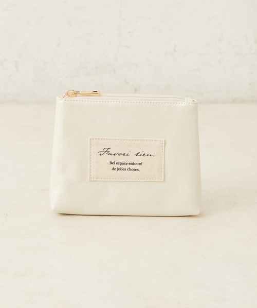 one after another NICE CLAUP（ワンアフターアナザーナイスクラップ）の「PVCポーチ付き３点バッグ（ショルダーバッグ・レディース・アイボリー/グレー/ピンク・FREE）」の20枚目の写真