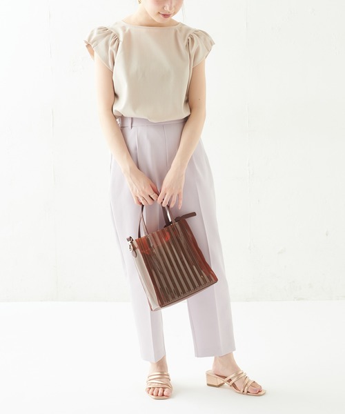 natural couture(ナチュラルクチュール)の「【WEB限定カラー有り】プチプラ美シルエットテーパードSサイズ(その他パンツ・レディース・ミント/グリーン/ラベンダー/アイボリー/ブラック/イエロー/オレンジ・SMALL)」の5枚目の写真