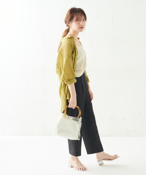 natural couture(ナチュラルクチュール)の「【WEB限定カラー有り】プチプラ美シルエットテーパードSサイズ(その他パンツ・レディース・ミント/グリーン/ラベンダー/アイボリー/ブラック/イエロー/オレンジ・SMALL)」の12枚目の写真