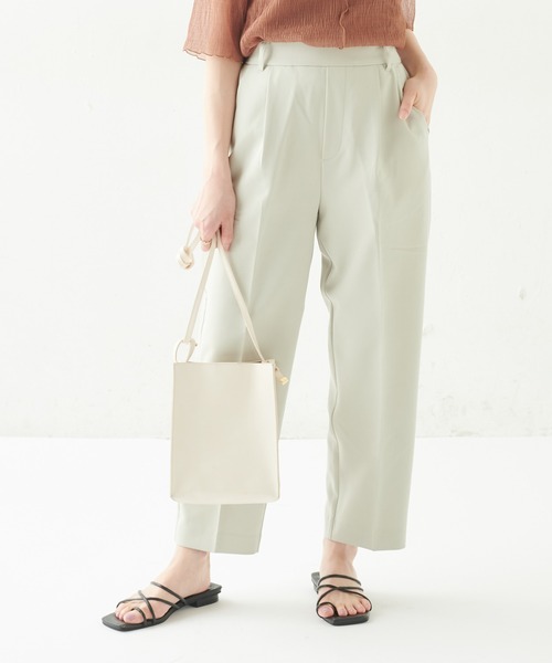 natural couture(ナチュラルクチュール)の「【WEB限定カラー有り】プチプラ美シルエットテーパードSサイズ(その他パンツ・レディース・ミント/グリーン/ラベンダー/アイボリー/ブラック/イエロー/オレンジ・SMALL)」の17枚目の写真