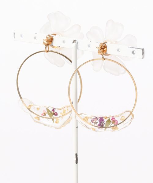 tone(トーン)の「【LADYLOCY】gold ring pierce(ピアス(両耳用)・レディース・ゴールド・FREE)」の2枚目の写真