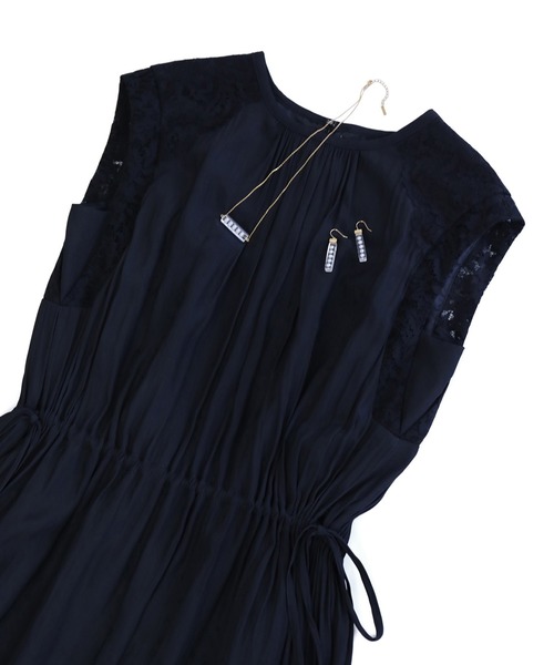 Rope ロペ の Happy Pack ペンシルワンピース クリアパールブロックアクセサリー3点セット ドレス Wear